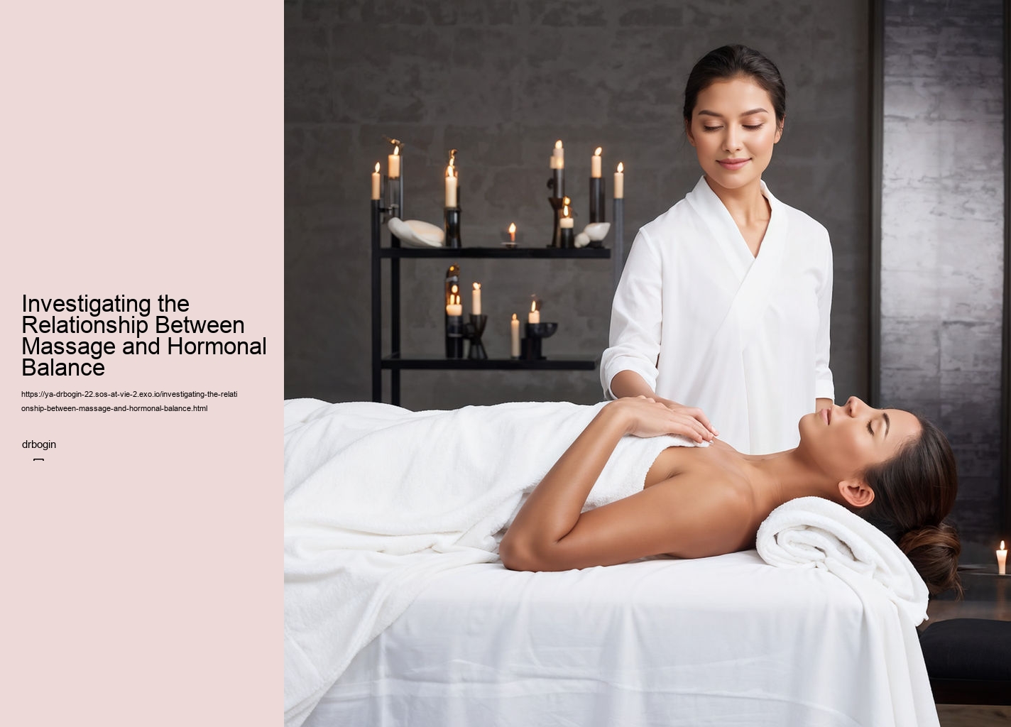 Investigating the Relationship Between Massage and Hormonal Balance